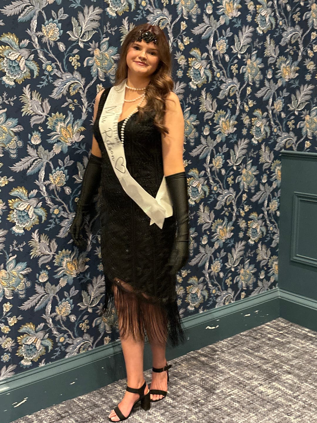 Customer photo review of Natasha 1920s Gatsby Dress - Black