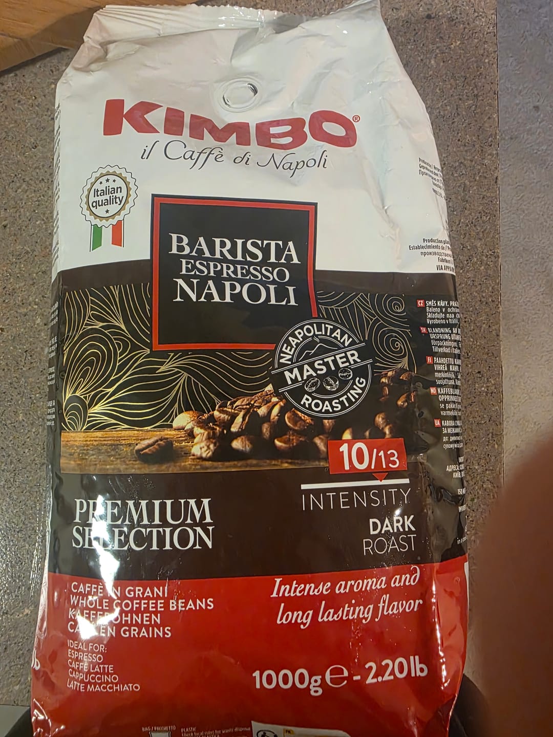 Customer photo review of Napoli - Whole Bean Coffee 2.2lb Bag