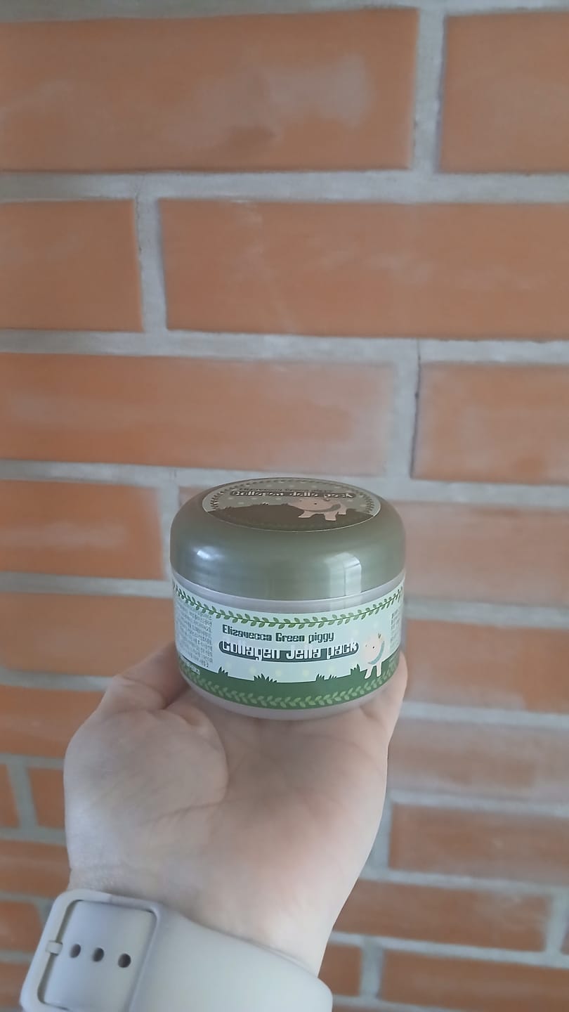 Customer photo review of Sejas maska ar kolagēnu Elizavecca Green Piggy Collagen Jella Pack
