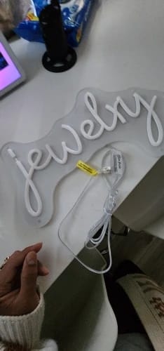 Customer photo review of Custom Led Name Sign Gift for Kid Custom Name Signs Teenage Gift Led Neon Sign for Wall Decor Bedroom Decor Personalized Gifts