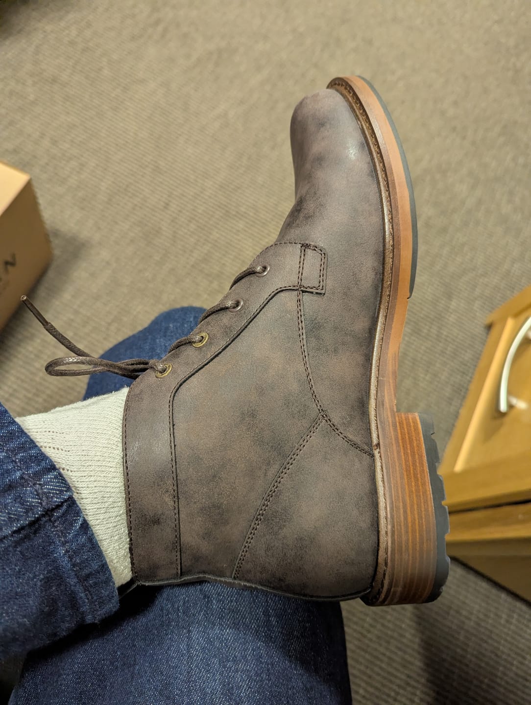 Customer photo review of Aspar Chukka Boots