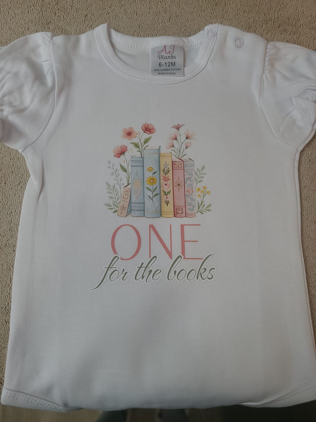 Customer photo review of Girl's Ruffle Short Sleeve Bodysuits