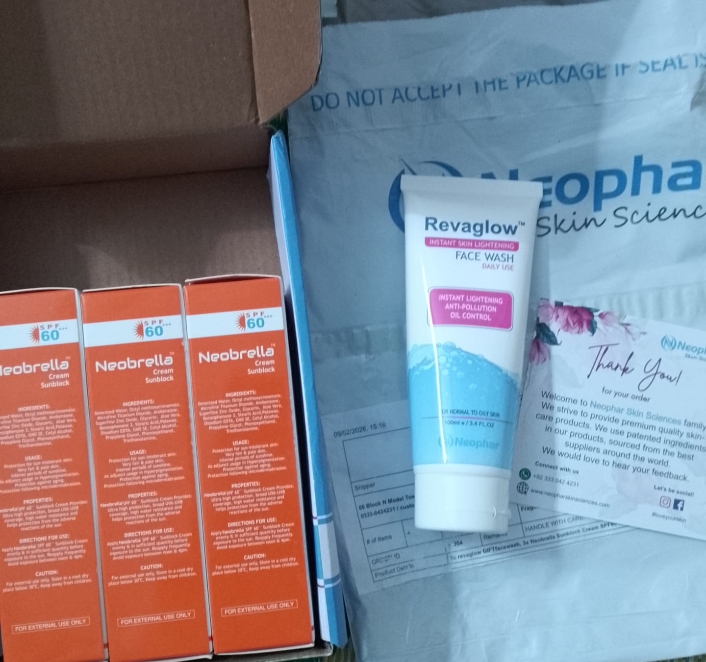 Customer photo review of Neobrella Sunblock Cream SPF60 PA+++