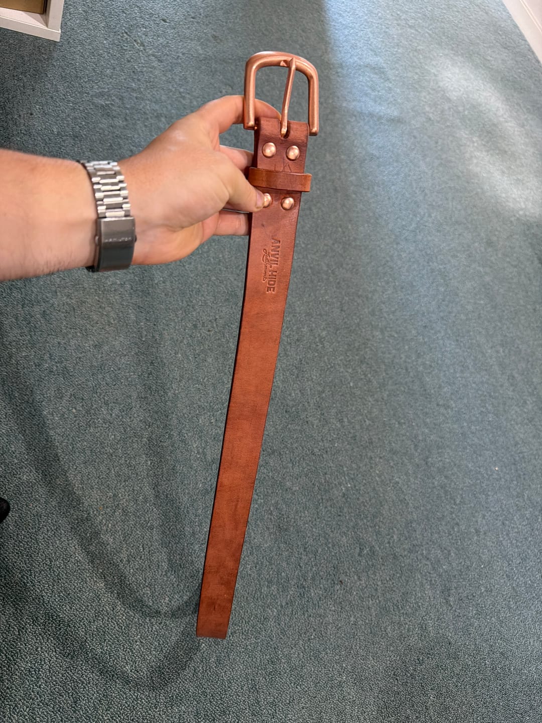 Customer photo review of The Patina King Belt