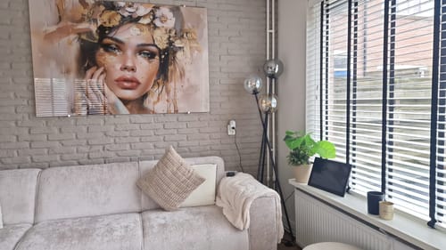 Customer photo review of Vloerlamp Trivano - Mix - Glas - 174 cm