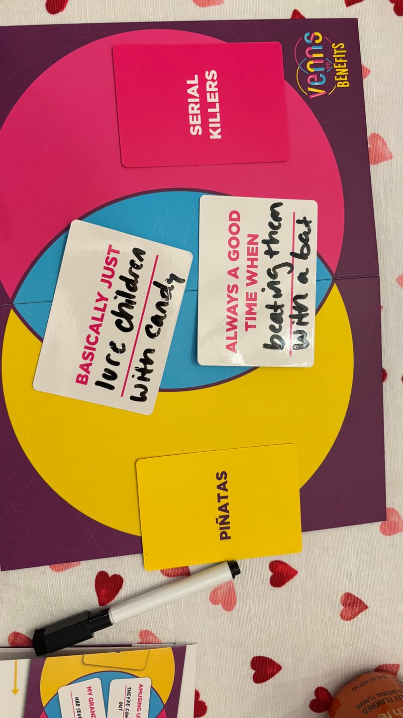 Customer photo review of Venns with Benefits: The Hilarious Venn Diagram Game