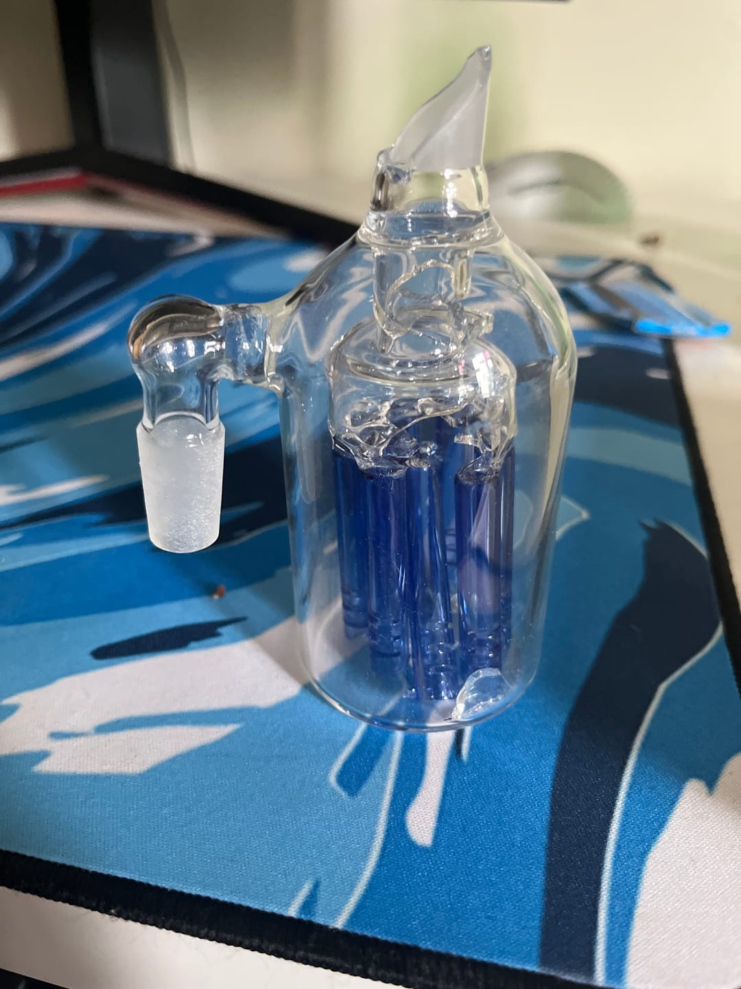 Customer photo review of Glass Six Arms Percolator Ash Catcher 14mm