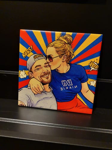 Customer photo review of Pop Art Tegel – Jouw Foto als Vintage Comic Book Illustratie