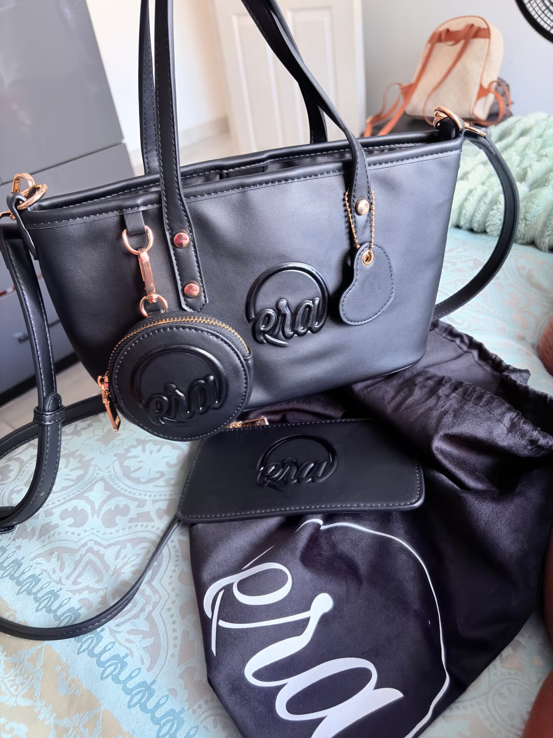 Customer photo review of Black Era Charm Purse