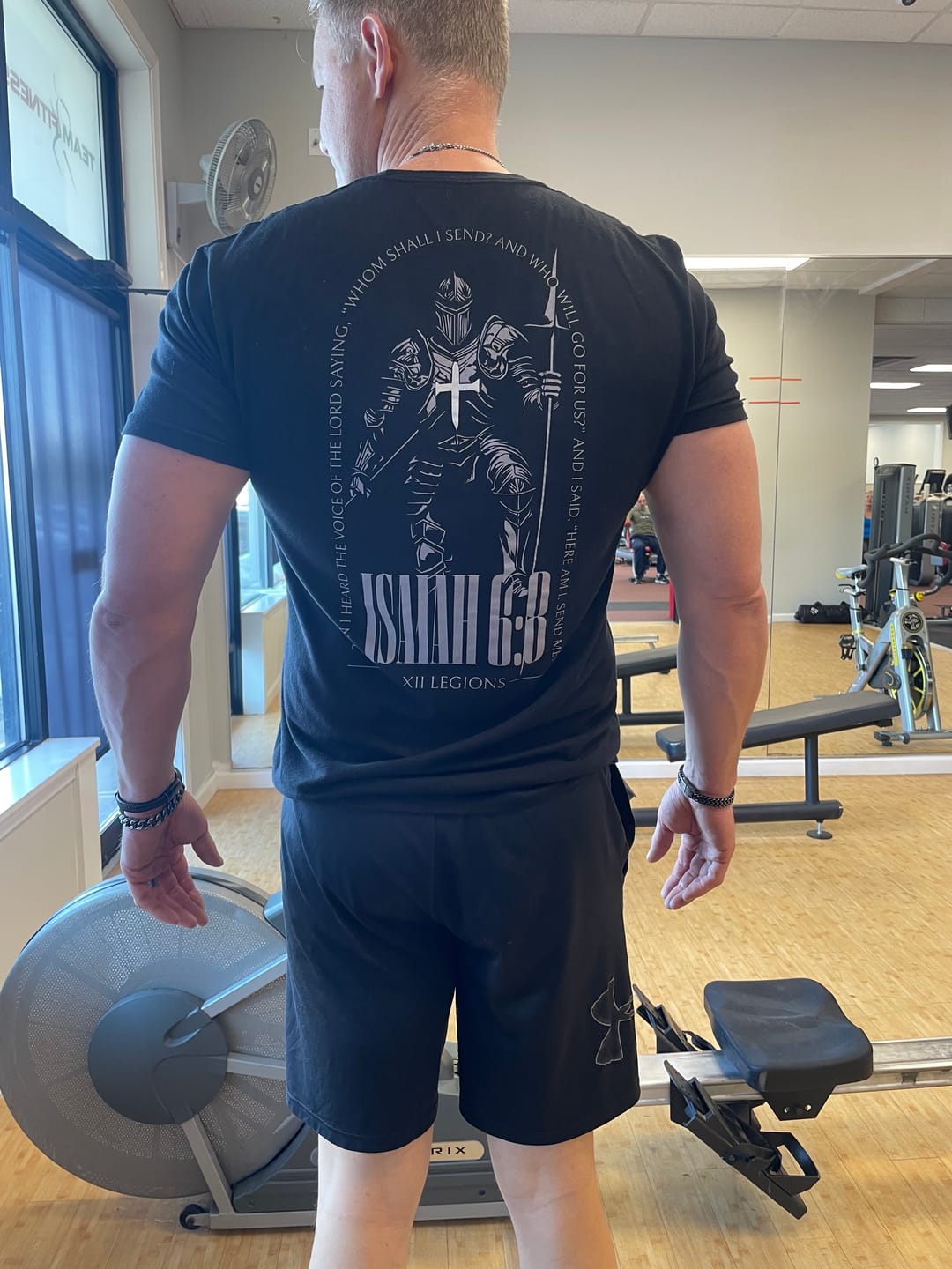 Customer photo review of ISAIAH 6:8 T-shirt