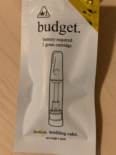 Customer photo review of 1 Gram THCA Blend Vape Cartridge | Wedding Cake - Indica