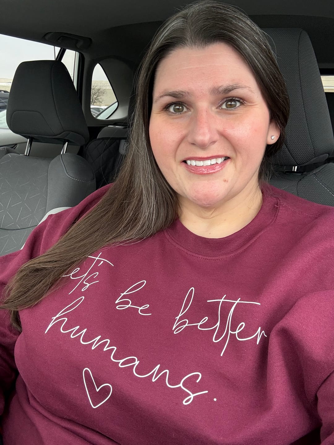 Customer photo review of Better Humans Sweatshirt