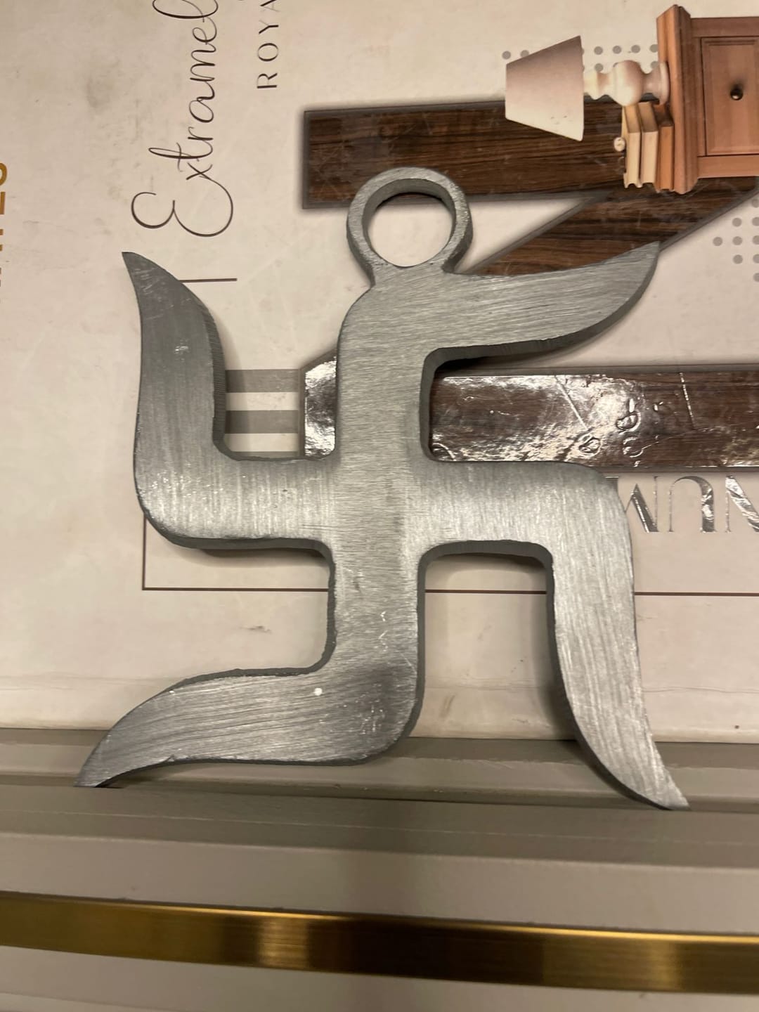 Customer photo review of Premium Zinc Swastik Vastu Remedy for Home & Office — Rust-Resistant Dosh Nivaran Symbol | Vastu Mandir