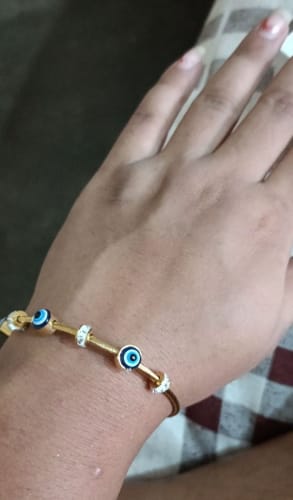 Customer photo review of Evil eye classy stylish kada