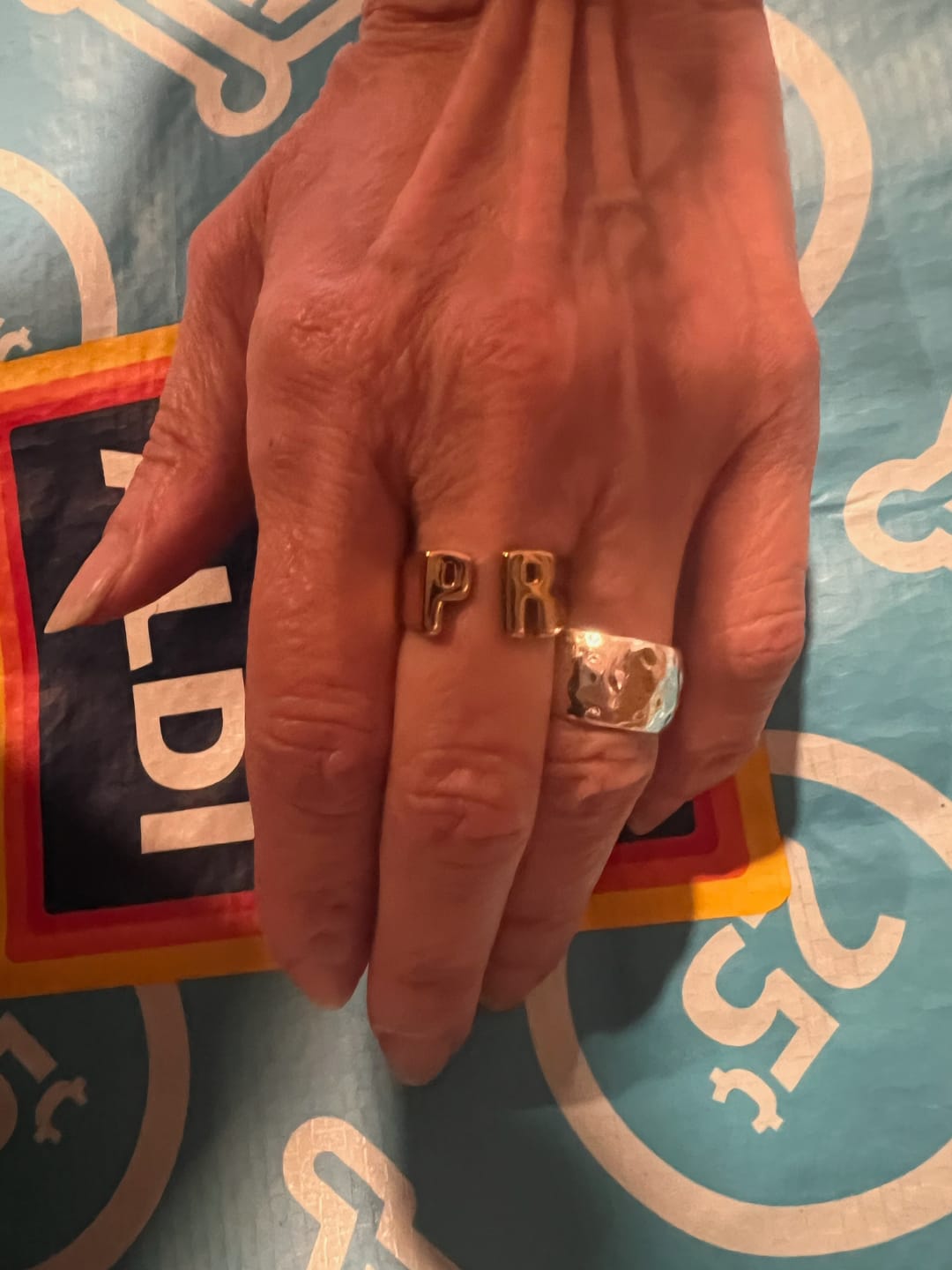 Customer photo review of 18K Plated PR Ring