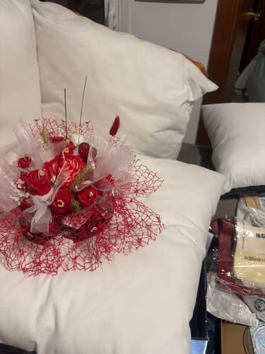 Customer photo review of Colorante líquido para velas ROJO TOMATE