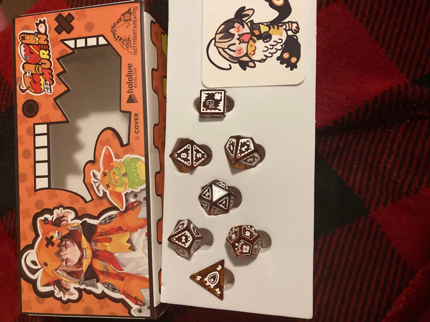 Customer photo review of PRE-ORDER | Gigi Murin Glass Dice Set | hololive English x MMG Exclusive