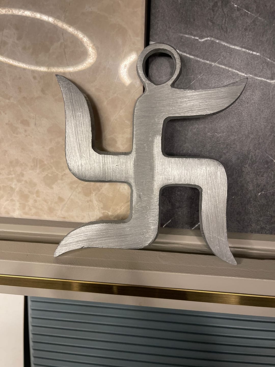 Customer photo review of Premium Zinc Swastik Vastu Remedy for Home & Office — Rust-Resistant Dosh Nivaran Symbol | Vastu Mandir