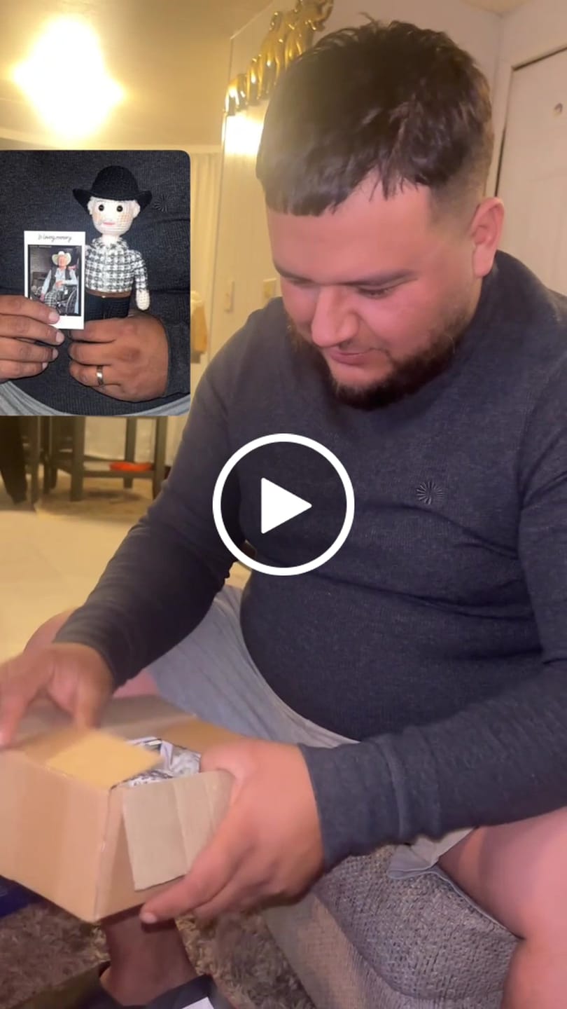 Customer video review of Tranquil® - Personalized Crochet Doll with Photo Card (Christmas CUT-OFF: Nov 25th)