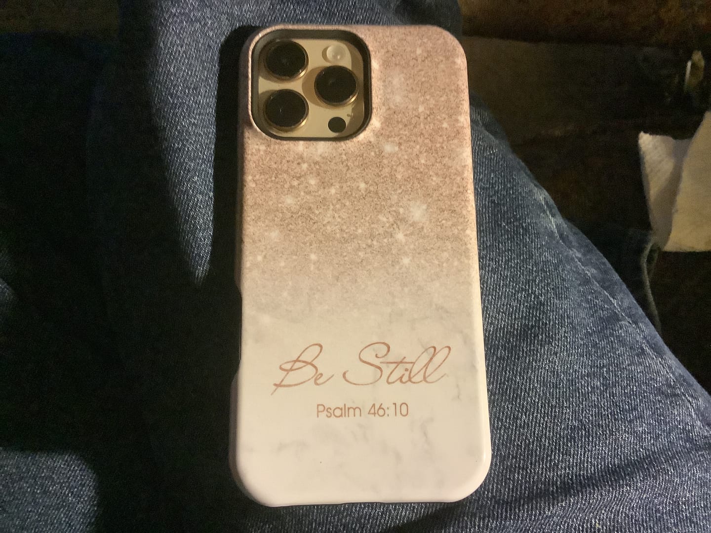 Customer photo review of Be Still Psalm 46:10 Phone Case | Christian Gifts