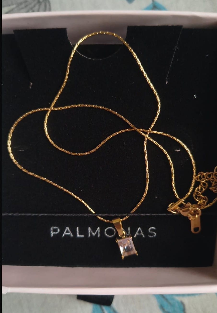 Customer photo review of Delicate Moonstone Necklace