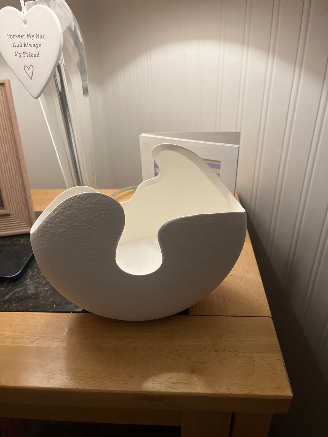 Customer photo review of Beige Ceramic Vase for Candle Sand
