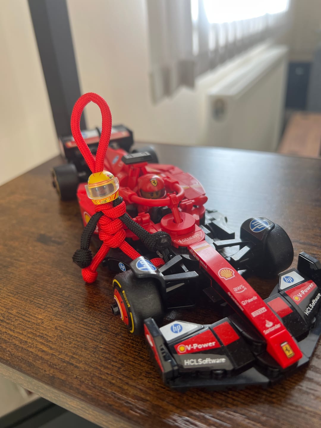 Customer photo review of LH FER 2025 Racing Paracord Buddy Keychain