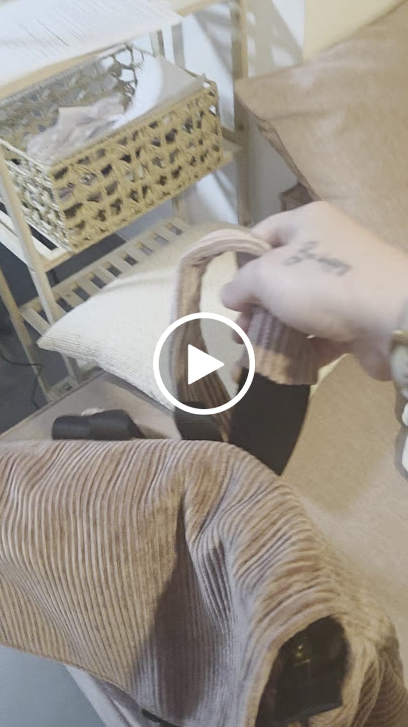 Customer video review of תיק סטודנטס בינוני ורוד עתיק קורדרוי
