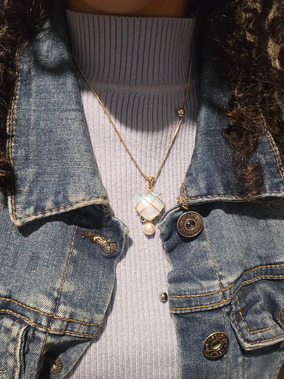 Customer photo review of Collier Diamant