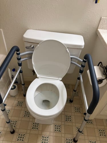 Customer photo review of Toilet Safety Rail (350lb)