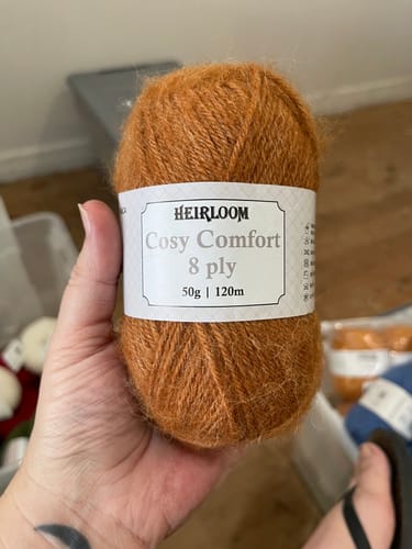 Customer photo review of Cosy Comfort 8 ply - Heirloom