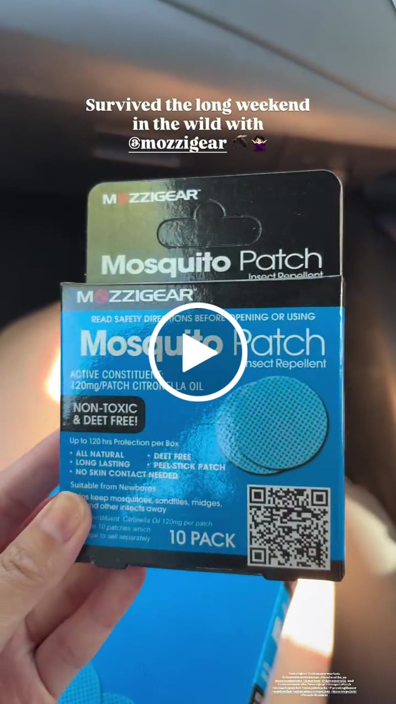 Customer video review of Mozzigear Patch 10's x 6 Units
