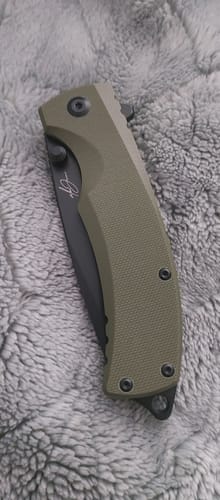 Customer photo review of Alex Jones "Border Patrol Green" Folding Knife