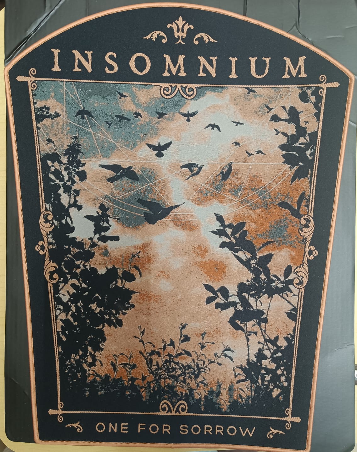 Customer photo review of Insomnium - One For Sorrow - Backpatch