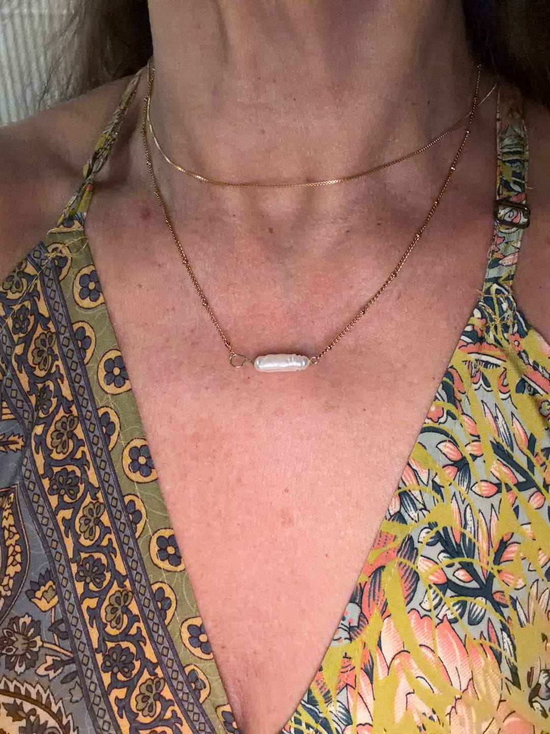 Customer photo review of Helios Pearl Necklace (Bundle)