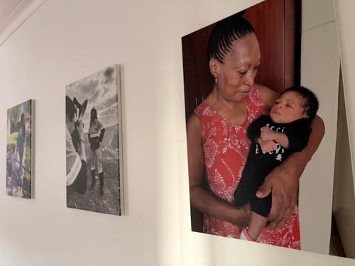Customer photo review of 4 x A2 Canvas Combo