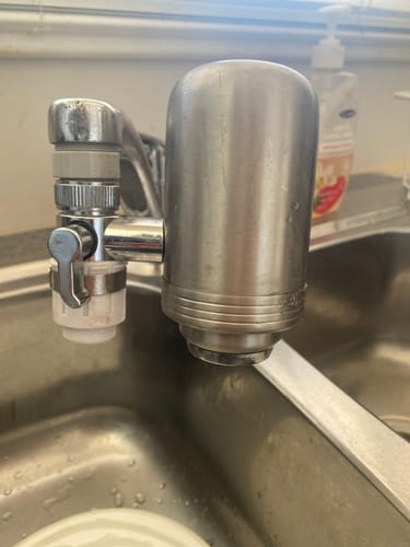 Customer photo review of EcoPure™ Stainless Steel Tap Water Filter – PFAS & Chlorine Removal