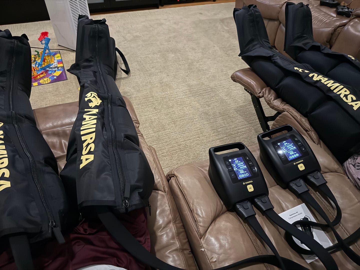 Customer photo review of NAMIRSA PRO AIR COMPRESSION BOOTS