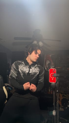 Customer photo review of Void Tech™ Pulsefire Hoodie Compression [VOID BLACK]