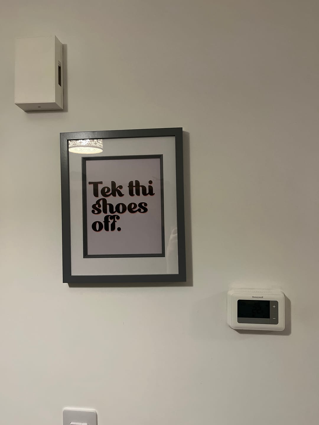 Customer photo review of Tek Thi Shoes Off - Print