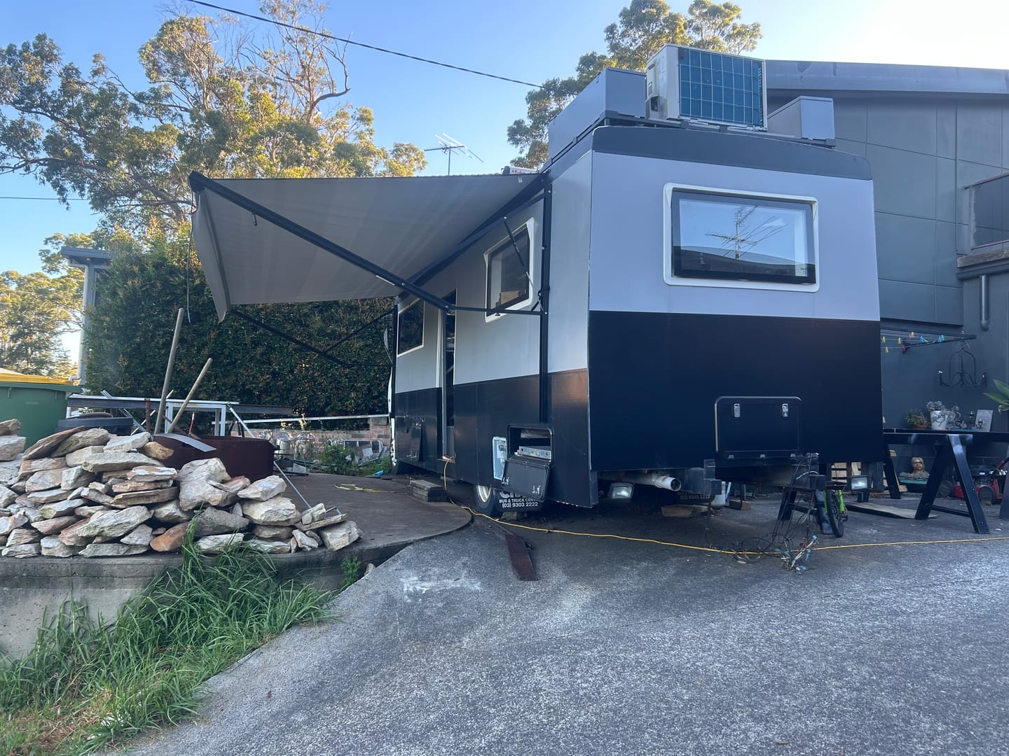Customer photo review of Awnlux 12v Electric Caravan Awning W-5700C