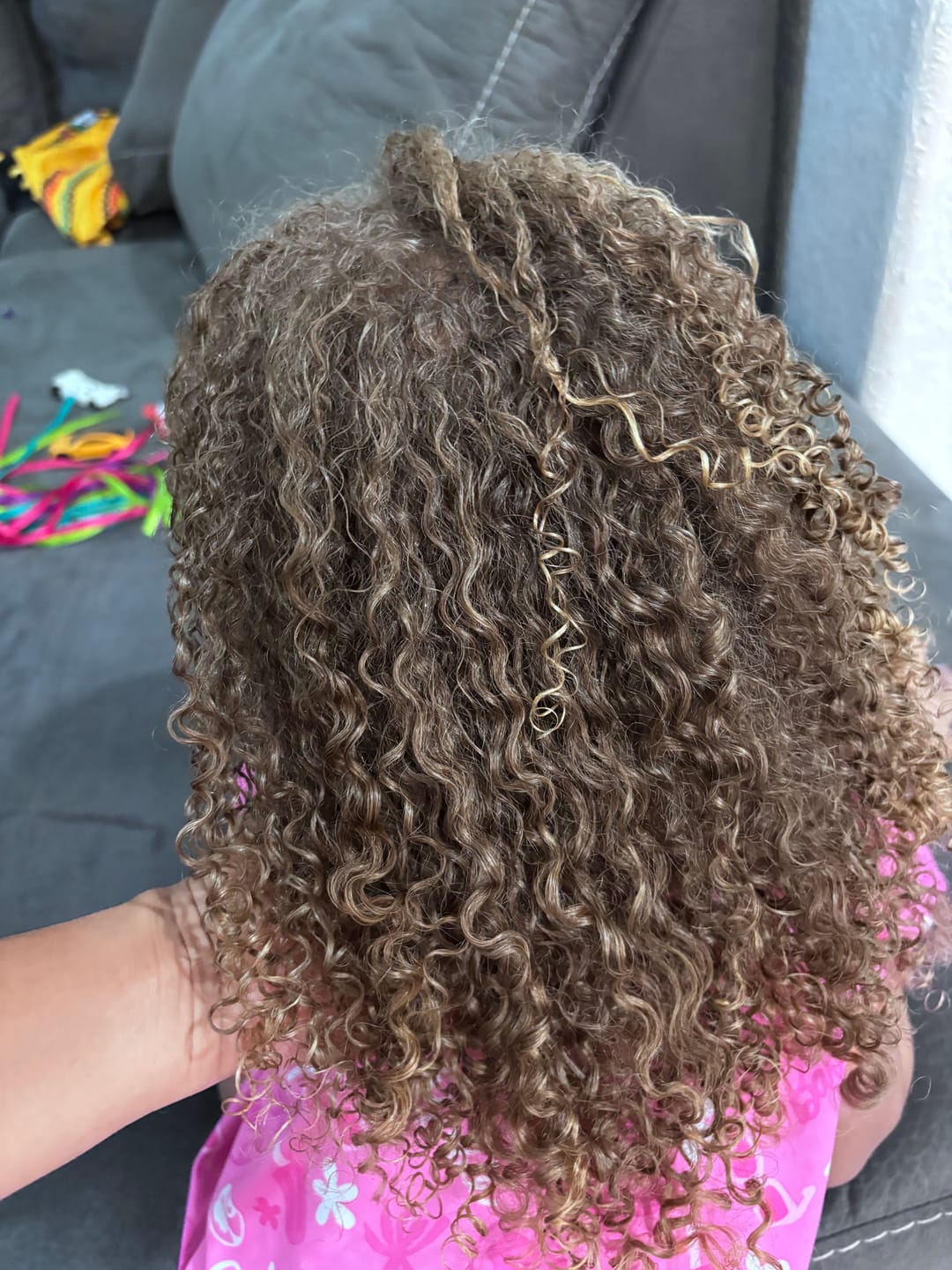 Customer photo review of Tropical Oasis Anti-Humidity Firm Hold Hair Gel