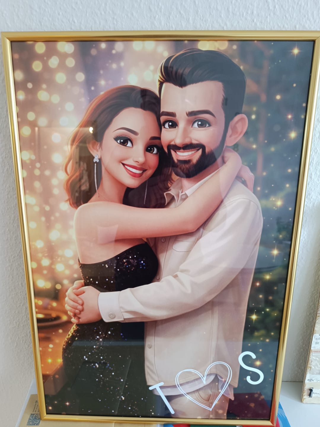 Customer photo review of Cartoon Love - Personalisiertes Poster mit Cartoon 3D Effekt im Comic Style