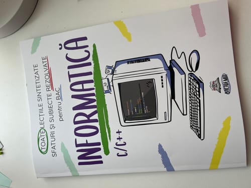 Recenzie cu fotografie de la un client despre Carte Informatică Bacalaureat C/C++ Bacademia