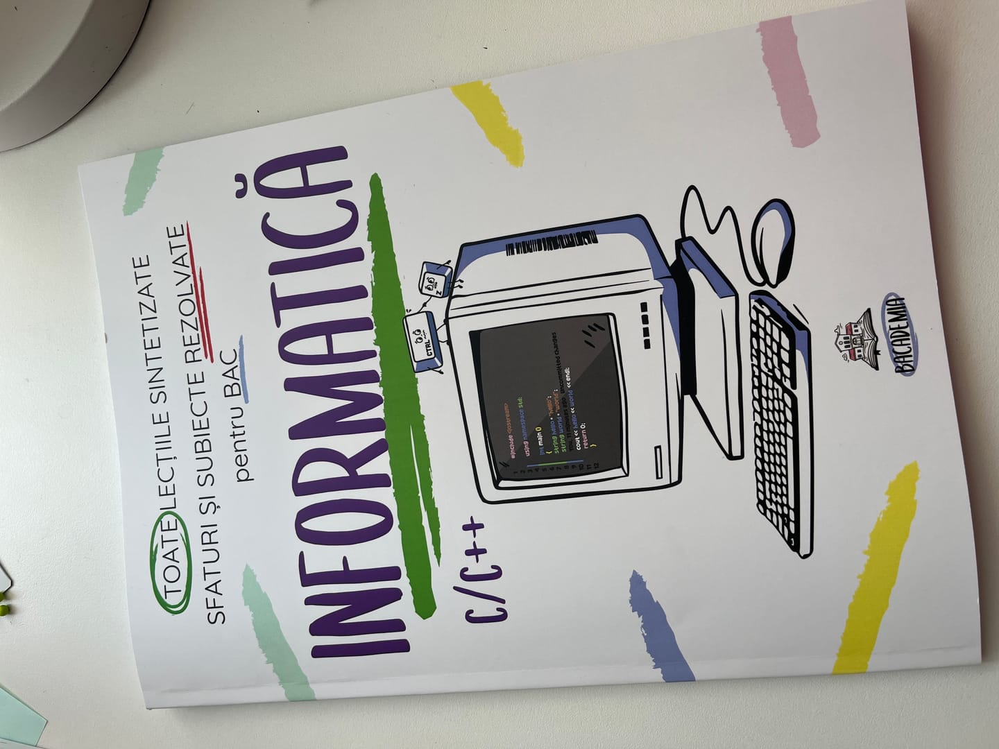 Customer photo review of Carte Informatică Bacalaureat C/C++ Bacademia