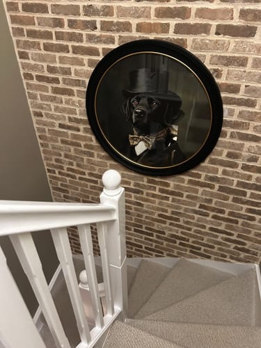 Customer photo review of Lord Wagsalot - Oxford Round Frame