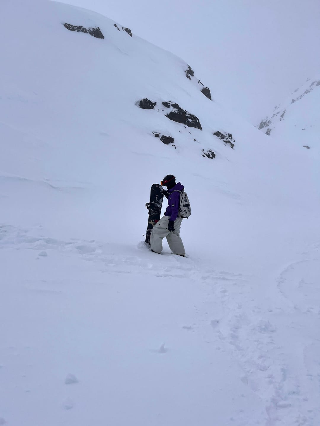 Customer photo review of Women's Beige Baggy Wear-resistant Waterproof Snow Pants