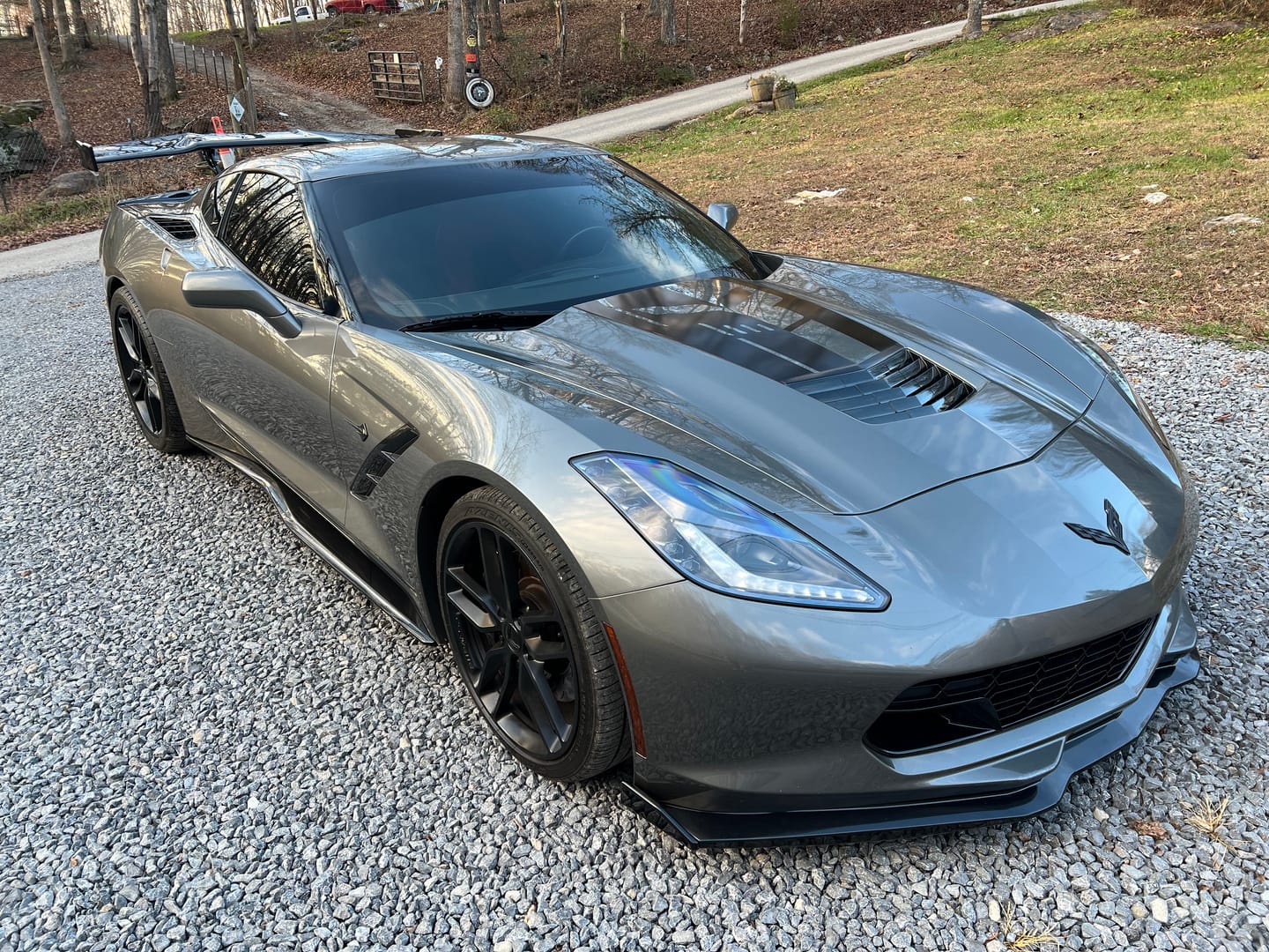 Customer photo review of Chevrolet Corvette C7 Stage 2 Front Splitter With Side End Caps