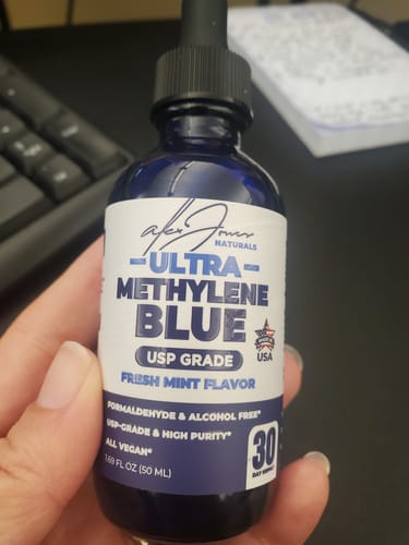 Customer photo review of Ultra Methylene Blue - Fresh Mint Flavor (50mL) (30 Servings)