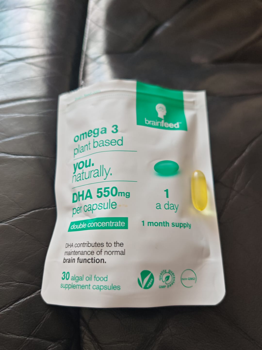 Customer photo review of Omega 3 plant based DHA 550mg sample